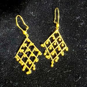 Pure Yellow Gold 24 Karat earrings